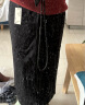 无印良品 MUJI 女式 丝光斜纹 裙子半身长裙秋冬季简约风纯棉全棉BEK37C2A 黑色 L(165/70A) 晒单实拍图