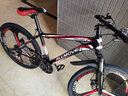 ICOLOUR山地车自行车成人公路单车男变速双减震越野单车学生女青少年 旗舰版-三刀轮【黑红色】 26寸27速【身高：160-180cm】 实拍图