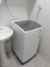 海尔（Haier）洗衣机8公斤家用全自动波轮省水省电海立方内桶钢板柔护简约款式阻燃防误触白色洗衣机M106 实拍图