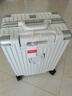 纯奢（CHEYSIR）铝框拉杆箱轻音轮行李箱男女旅行箱学生密码箱包皮箱子 皓月白【旗舰铝框+带折叠杯架】 20英寸 【登机箱·适合1-7天】 实拍图