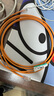 PANDUIT 泛达超六类细网线CAT6A类跳线家用电脑宽带POE监控万兆高速成品线 赤茶橘 3米 实拍图