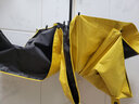 美度五折太阳伞女防晒遮阳伞防紫外线男女两用学生口袋伞折叠晴雨伞 姜黄色 实拍图