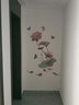 吉朵芸 中式国风自粘墙贴纸玄关墙面装饰3D立体沙发电视背景墙壁画贴画  古典荷 尺寸看详情或看主图第2张 实拍图