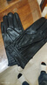 野外寻梅真皮手套男冬季加绒保暖触屏户外防寒防风新款摩托车羊皮手套时尚 黑色（薄款） L码 实拍图