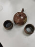 此时此刻 钦州坭兴陶纯手工茶壶泡茶壶荷花浮雕西施壶全手工茶器茶具 荷花西施半雕（1壶2杯） 200ml 实拍图