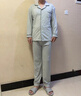 另约德绒睡衣男款秋冬季2026新款春秋冬天薄绒加厚保暖宽松家居服套装 21507QH 纯色黑边 浅灰 XL 实拍图