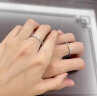 伊珀轩925纯银流星对戒指女小众设计感520情人节送女友老婆周年生日礼物 情侣戒指一对+高端礼盒+证书 晒单实拍图