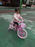 凤凰（Phoenix）儿童自行车3-5-8-10-15岁宝宝单车公主钻石浪漫粉色带辅助轮礼物 【凤凰粉系】梦幻浪漫粉 18寸（适合身高120-135cm） 实拍图