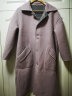 乔万尼冬季新款格子羊毛呢外套直筒两面穿双面羊绒大衣女长款 浅灰格子(正面)+灰粉色(反面) L 晒单实拍图