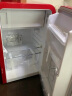 哈士奇HCK107升圆弧复古冰箱冷冻冷藏单门宿舍家用办公室小型保鲜节能低噪嵌入式超薄冰箱 BC-130RDC 樱桃红 实拍图