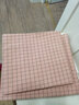 黄河口老粗布床单加厚【A类纯棉 】粗布床单纯棉 纯棉床单1.8×2米床 全棉床单 小格子藕粉色 1.5m床用三件套(1床单+2枕套) 实拍图