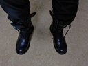 目击者作战靴男拉链冬季陆战靴女特战作训靴子防水防滑户外加绒羊毛保暖 黑色 拉链羊毛款 45 实拍图