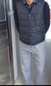 雅鹿羽绒马甲男坎肩男士中老年秋冬保暖老人背心内胆大码马夹DP 深藏青（7093） M/165 实拍图