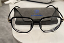 依目奇 ins风防蓝光眼镜男近视眼镜女小红书网红款韩版眼镜可配变色防雾 时尚黑 防蓝光1.61非球面镜片0-800度 度数留言 实拍图