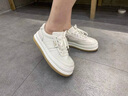 回力女鞋女士板鞋休闲鞋子女新款2025冬季透气大头学生百搭小白鞋 米色 35 实拍图