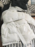 熊迪明美式PU皮棉服男外套男女同款秋冬季加厚棉衣羽面包绒服棉袄男士 M6610白色（钢印款） XL（建议体重120斤-140斤） 实拍图