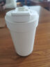 苏泊尔（SUPOR）保温杯陶瓷内胆咖啡杯吸管杯儿童男女士车载便携水杯450ml奶白金 实拍图