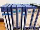 广博（GuangBo）10只35mm加宽中档款塑料档案盒 加厚文件盒资料盒 财务凭证收纳盒 办公用品A88022蓝色 实拍图