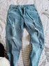 楠子汉夏季新款破洞牛仔裤男薄款弹力修身小脚宽松春秋季休闲长裤子 浅蓝色 34 实拍图