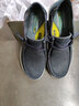 斯凯奇（Skechers）男鞋秋冬一脚蹬乐福鞋帆布鞋厚底低帮休闲商务鞋66387 蓝色/BLU 41.5 实拍图