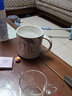流颜 马克杯陶瓷杯欧式大理石纹杯子ins文艺咖啡杯情侣杯早餐杯牛奶杯生日礼物 【两个装】灰色Mr+粉色Mrs-含盖勺 实拍图