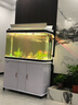 闽江（minjiang）鱼缸水族箱家用屏风生态造景中大型金龙鱼缸客厅免换水鱼缸 纯洁白色（养鱼礼包） 长104*宽36.7*高139(缸体+底柜) 实拍图