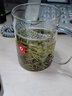 雅集男士玻璃杯 加厚耐热家用泡茶杯 带把有盖过滤水杯子 450ml（月牙茶隔） 实拍图