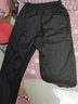 浩术 休闲裤男秋冬季加绒加厚休闲宽松运动潮流弹力束脚运动长裤男 黑+灰【加绒款】 3XL 【150-160斤】 实拍图
