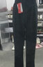 浪莎双扣西装裤女夏季薄款高腰垂感显瘦阔腿裤宽松休闲直筒拖地裤子 X030夏款深灰-双扣常规款 S 【建议80-95斤】 实拍图