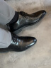 VOLO犀牛男鞋商务正装西装皮鞋男士舒适透气软底德比皮鞋 黑色 41  晒单实拍图