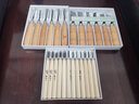 啄木鸟木刻刀雕刻刀木工工具木雕刀手工刻刀PMA308套装diy挖木勺木盘手把件刻刀PMB-306 24件套刻刀 实拍图