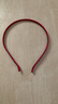 金属包布纯色发箍饰配件蝴蝶结手工发饰制作配件5mm头箍发卡头饰 酒红色1个 实拍图