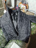 贵人熊男士保暖冬季轻薄款丝棉棉服男短款休闲立领上衣爸爸男装棉衣外套 黑色立领 XL 115-125斤 实拍图