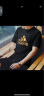 阿迪达斯 （adidas）短袖男夏季运动休闲透气半袖健身跑步男款T恤 黑/金 S  实拍图