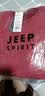 JEEP SPIRIT吉普休闲t恤男长袖圆领加绒加厚卫衣秋冬保暖男士打底套头衫6106 灰色 XXXL码 实拍图