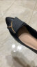 红蜻蜓时尚方扣通勤高跟鞋女士单鞋气质优雅粗跟女鞋 WLB33095黑色38 晒单实拍图