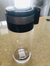 希诺（HEENOOR）单层玻璃杯男女士大容量提环便携户外防漏耐热茶杯过滤泡茶水杯子 提环便携（带滤网） 530ml 实拍图