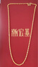 潮宏基足金黄金项链女士计价 天长地久水波链 XXG30000048 约3.35g 实拍图