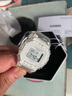 卡西欧（CASIO）BABY-G小方块系列学生防水防震多功能计时时尚运动女表情人节礼物 透明白BGD-565US-7 实拍图