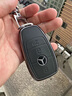 迪加伦 奔驰钥匙套新C级C260L E级E200L E300L GLC A200 S级真皮汽车钥匙包男士壳钥匙链金属 B咖金色+钥匙扣 实拍图