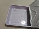 万派床底收纳箱家用特大号被子衣物整理箱床下有盖储物箱衣服收纳神器 双开盖六卡扣【100*50*15】 远山灰·新【环保材质无异味】 实拍图