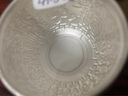 倾城银楼 银茶杯银质杯子999足银水杯食用隔热泡茶杯百福龙凤口杯实用礼品 百福具臻-单个茶杯40克 实拍图