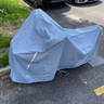 CTRLEND电动车防雨罩车罩全罩套电瓶车遮雨罩摩托车防晒防水车衣踏板雨衣 蓝色4XL【适用中型踏板车】 实拍图