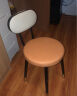 哈骆顿（HALODN）凳子家用 餐厅椅子 餐凳 梳妆凳 靠背凳 化妆凳 可叠放轻奢 圆凳 橙色-【京速达】（高45cm） 长35*宽35*坐高45【98%次日到】 实拍图