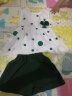 小猪球球 婴儿衣服女童连衣裙童夏季薄短袖两件套夏装女宝宝0-3岁女孩裙子 绿色点点短套 100码适合(85-93cm) (22-26斤) 实拍图