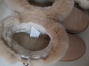 奥古狮登（Agsdon）雪地靴女秋冬季皮毛一体棉鞋女靴子女保暖短靴 914041 杏色 38 实拍图