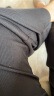 FitonTon冰丝阔腿裤女夏季薄款高腰垂感裤子宽松直筒休闲拖地长裤 黑色 L 实拍图