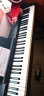 海蒂诗电钢琴便携式88键重锤初学者儿童电子钢琴成人专业电钢考级幼儿 B-101黑色-力度单踏-实木琴腿 实拍图