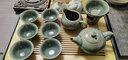 祥业哥窑功夫茶具整套装泡茶壶盖碗茶道六君子乔迁中秋节送礼伴手礼 哥窑茶壶+长方黑色茶盘 9头 实拍图