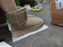 热风（Hotwind）加绒加厚雪地靴女冬季女鞋舒适保暖棉鞋时尚休闲靴 杏色W4802 37 实拍图